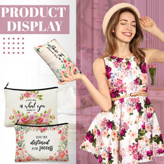 Talltalk inspirational floral pouch suitable for gifting and personal organization
