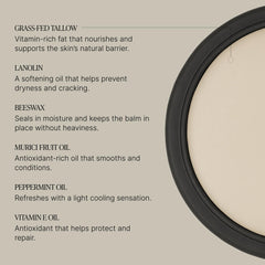 Talova lip balm offers silky, petroleum-free moisture with a clean glide.