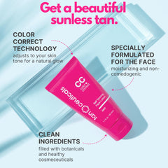 Tanceuticals self-tanner texture closeup highlights creamy, easy-to-spread formula.