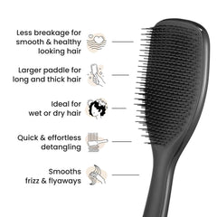 Tangle Teezer Large Ultimate Detangler works on wet or dry hair for gentle detangling.