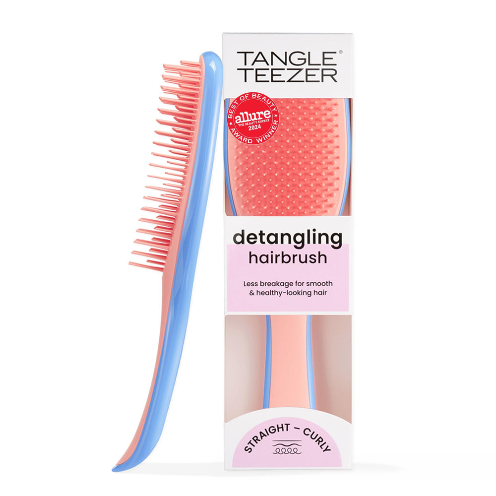 Tangle Teezer Ultimate Detangler Brush Apricot Blaze front view for knot-free styling.