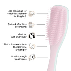 Tangle Teezer wet or dry detangling demonstration for less breakage