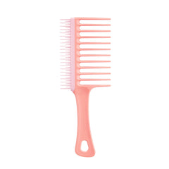 Tangle Teezer Wide Tooth Comb Peach ergonomic handle for comfortable detangling.