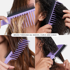 Tangle Teezer soft rounded tips glide through hair for gentler detangling