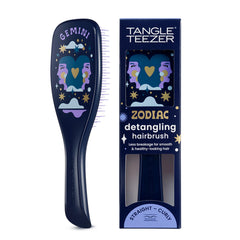 Tangle Teezer Zodiac Gemini hairbrush with zodiac artwork for detangling routine
