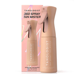 Tanologist 360 Spray Tan Mister compact-travel highlights portable, sleek bottle for on-the-go tanning
