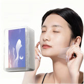 Taolivingmart thin cotton pads face closeup show soft, contour-friendly skin contact for gentle cleansing.