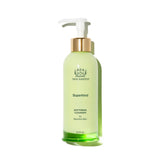 Tata Harper Superkind Softening Cleanser bottle pour shows a gentle foaming action for sensitive skin.