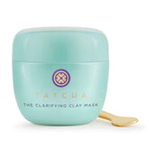 TATCHA Clarifying Clay Mask warming application for open pores and purifying skin.