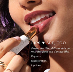 TATCHA Kissu Lip Tint Midnight Lily silk protein detail suggests smoothing, nourishing lip care.