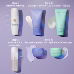 TATCHA essence bottle close-up showcasing hydrating skincare step.