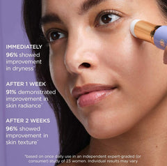TATCHA The Serum Stick smoothing fine lines around eyes and mouth.