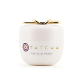 TATCHA Silk Peony Eye Cream jar showing luxurious packaging.