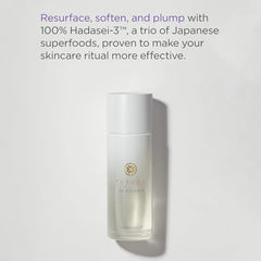 TATCHA Dewy Serum pump bottle highlighting lightweight hydration for a dewy glow.