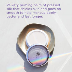 Tatcha The Silk Canvas texture close-up demonstrates quick absorption for a matte finish.
