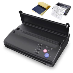TATELF tattoo stencil machine front view shows compact design for studio use, streamlining stencil prep.