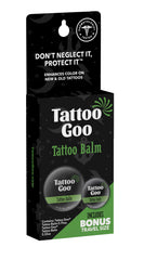 Tattoo Goo natural ingredients like olive oil and wheat germ for nourishing moisturization