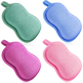 Tatuo baby bath sponge red—soft absorbent cotton ideal for gentle cleansing with bubbles.
