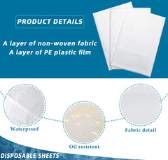 Tatuo disposable bed sheets on massage table show clean, breathable coverage for clients