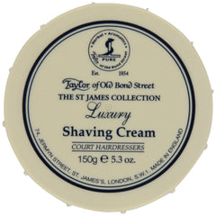 Taylor of Old Bond Street St. James shaving cream bowl delivers rich lather for a smooth close shave