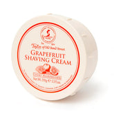 Taylor of Old Bond Street grapefruit shaving cream bowl close-up showing rich lather and smooth glide.