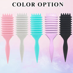 TAZ USA curl-defining brush used on detangling action for smoother curls.