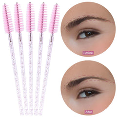 Tbestmax 300 disposable mascara wands bendable brush showing flexible angle