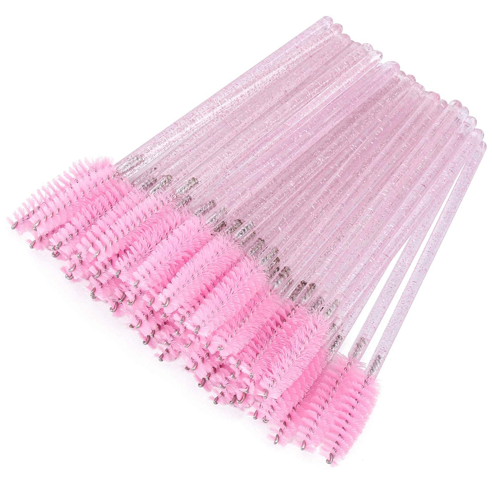 Tbestmax 300 disposable mascara wands packaging in pink for hygienic storage