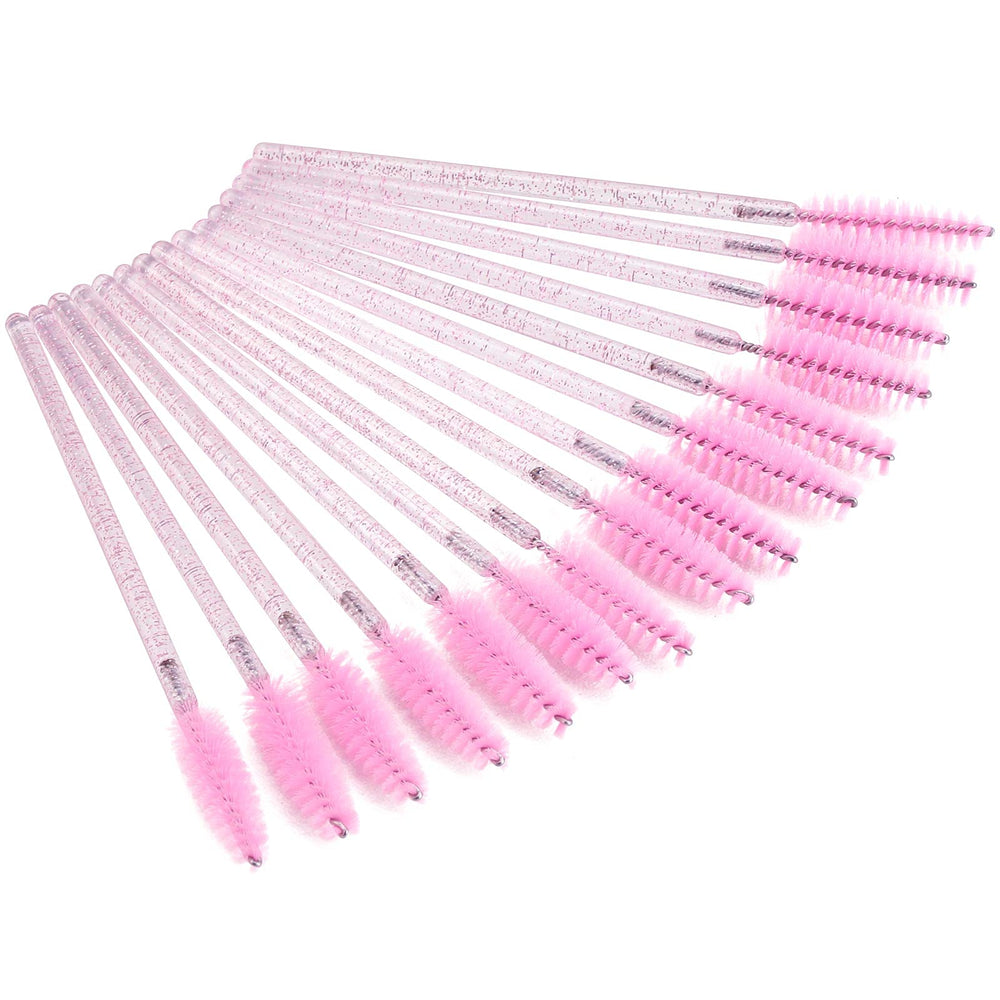 Tbestmax aplicadores desechables para pestañas, rosa, higiene y peinado preciso.