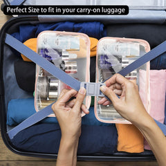 Tbestmax clear visibility makeup bag lets you see contents at a glance