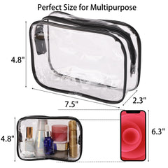 Tbestmax transparent cosmetic bags material emphasizes durability and easy wipe-clean maintenance