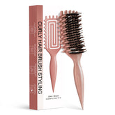 Tcsxady Curly Hair Brush with ergonomic handle for comfortable styling.
