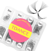 TDANCE 600 lash-fans box closeup for quick-volume application.