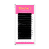 TDANCE lash-extension matte black tray with mixed lengths for customized volume options