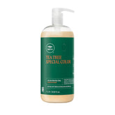 Tea Tree Special Color Conditioner bottle shows color protection and detangling-ready formula.