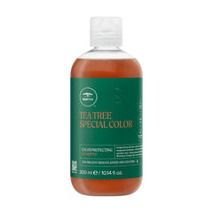 Tea Tree Special Color Shampoo bottle highlights color-safe formula for vibrant hair