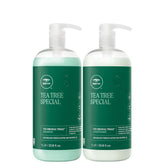 Tea Tree Special Liter Duo shampoo bottle—invigorating scalp massage and refreshing aroma