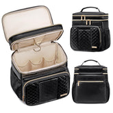 Tealari leather toiletry bag on dorm hook showcasing space-saving organization