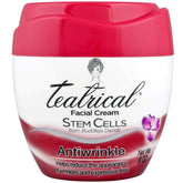 TEATRICAL anti-wrinkle cream bottle front with Buddleja stem cells for smoother skin