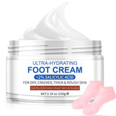 TEAWOO foot cream application close-up shows fast absorption for daily foot care.