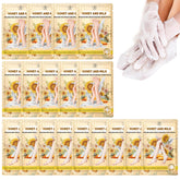 TEAWOO foot and hand masks packaging highlights hydrating formula for smoother skin.