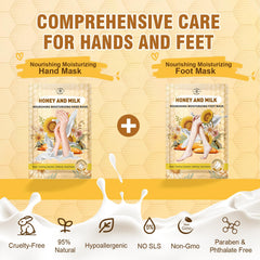 TEAWOO foot mask being worn during a 15-minute spa-like treatment.