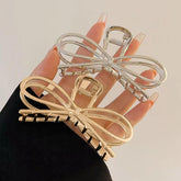 TEBIEKOY butterfly clips pack front view showing secure hold for various hair types