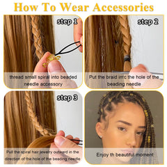 TEBIEKOY gold dreadlock beads add vintage flair to locs