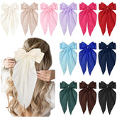 TEBIEKOY hair bows pack of 12 colors offers versatile styling for everyday outfits.