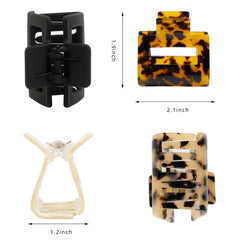 TEBIEKOY hair clip leopard emphasizes bold look while keeping hair in place.