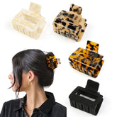 TEBIEKOY hair clip marble color gripping thin hair securely for daily styling.