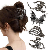 TEBIEKOY spider web hair clip secures hair all day.