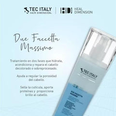 Tec Italy Due Faccetta Massimo hair shine close-up reveals glossy cuticle.
