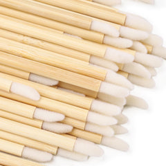 Tecbeauty lip brush made of bamboo and cotton for durable, sanitary makeup